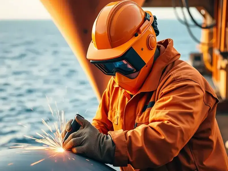Marine welding work on offshore vessel in Ocean City MD