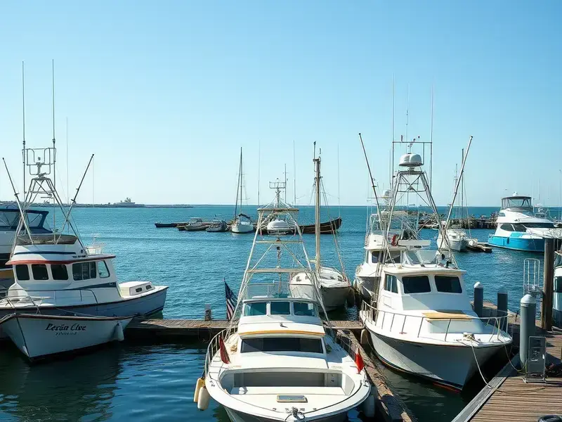 Ocean City Maryland marina and waterfront where Shelly Ii Charters began